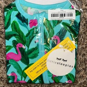 Little Sleepies Tropical Flamingo Zippy SHORTY